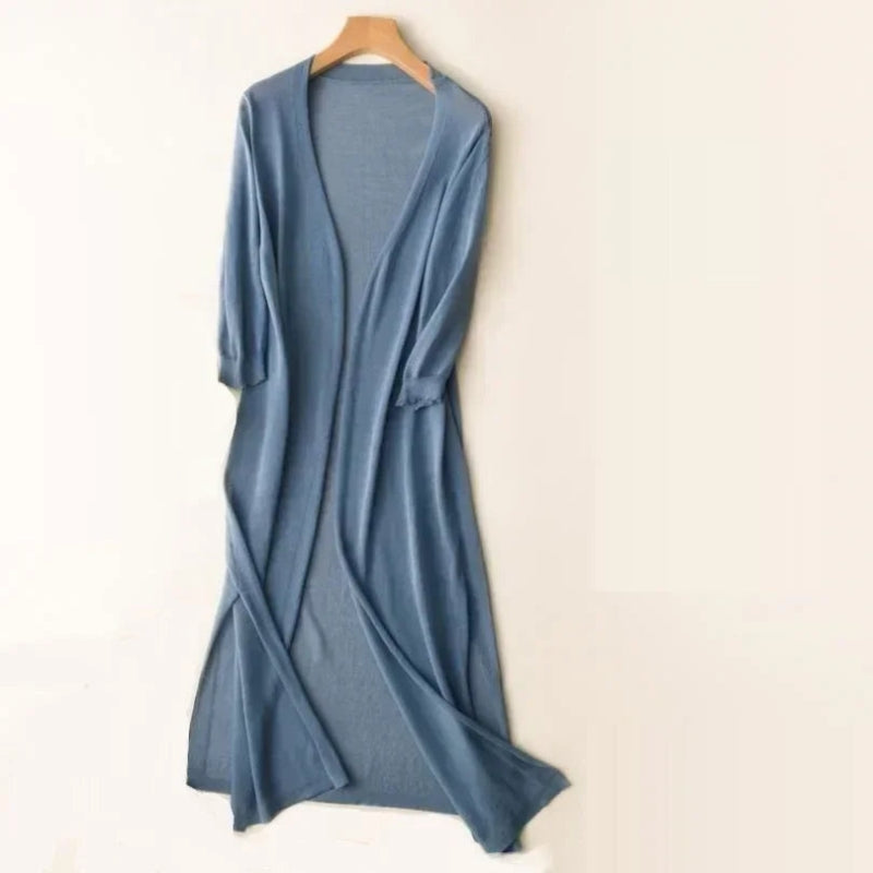 Women’s Open Front Cardigan Long Sleeve Relaxed Fit