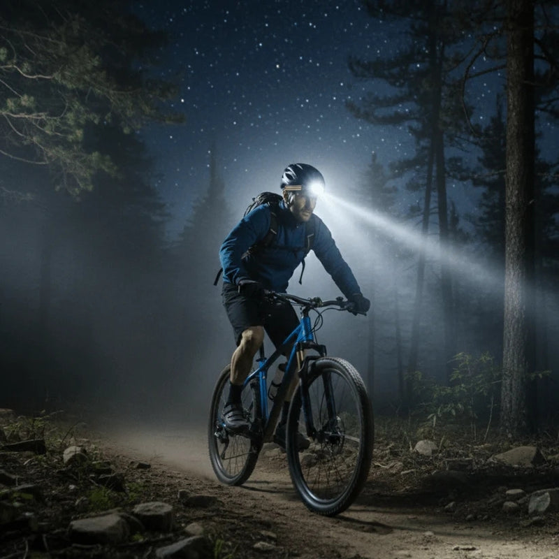 BrightTrail – USB Rechargeable LED Headlamp for Outdoor Activities