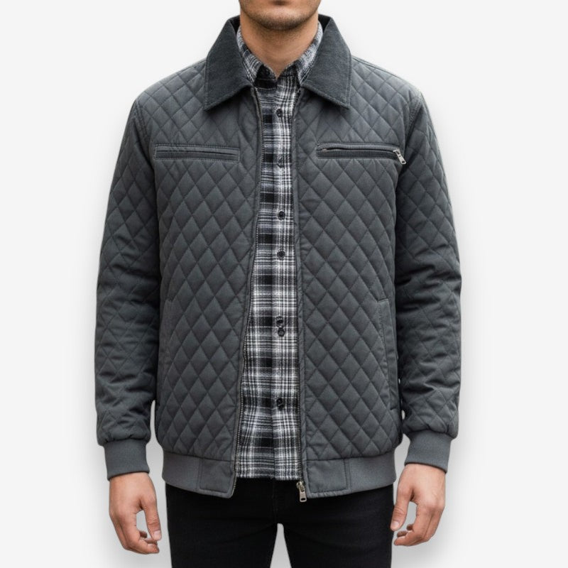 Nathan – Long Sleeve Jacket with Zipper Closure