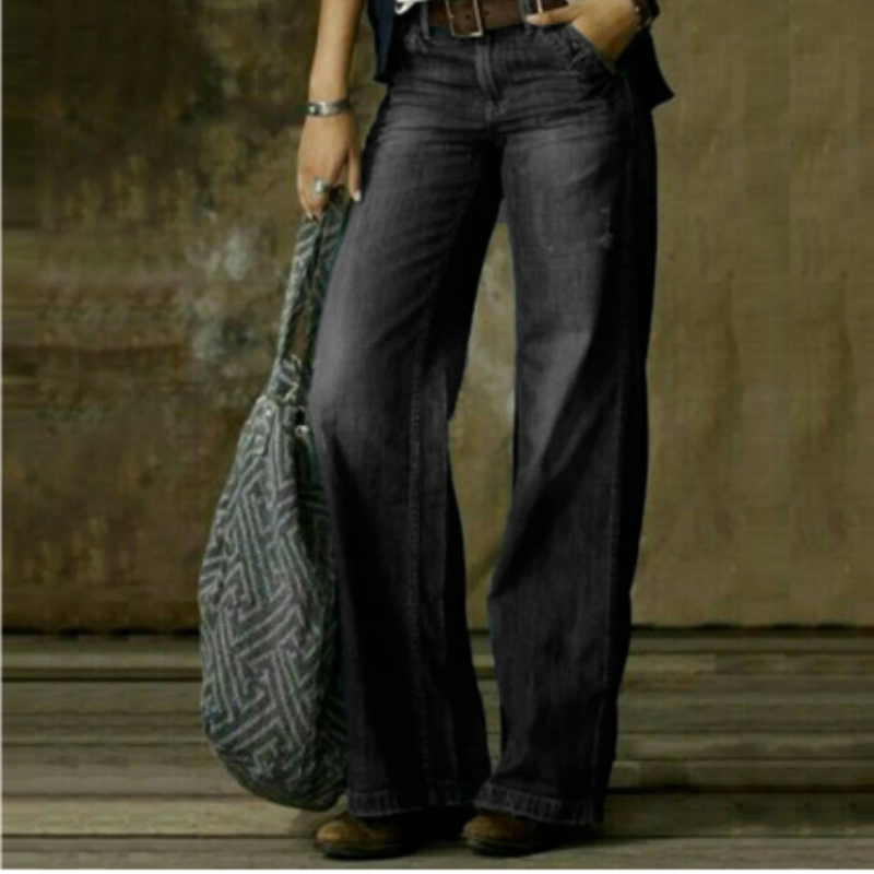 High Waisted Wide Leg Relaxed Fit Women’s Jeans