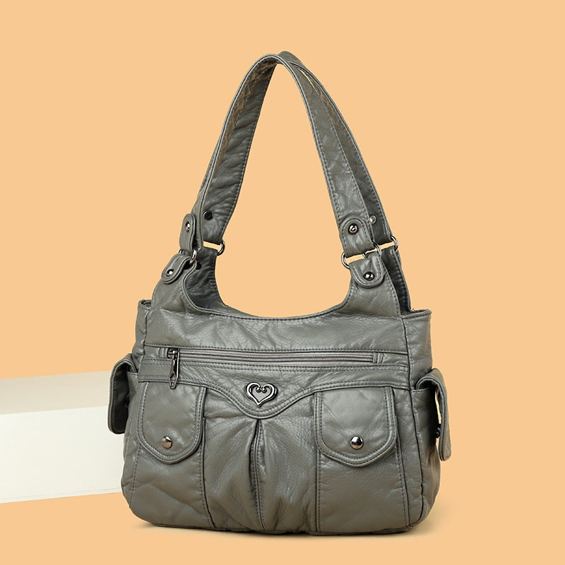 Eleanora – Adjustable Strap Shoulder Bag With Zipper And Pockets
