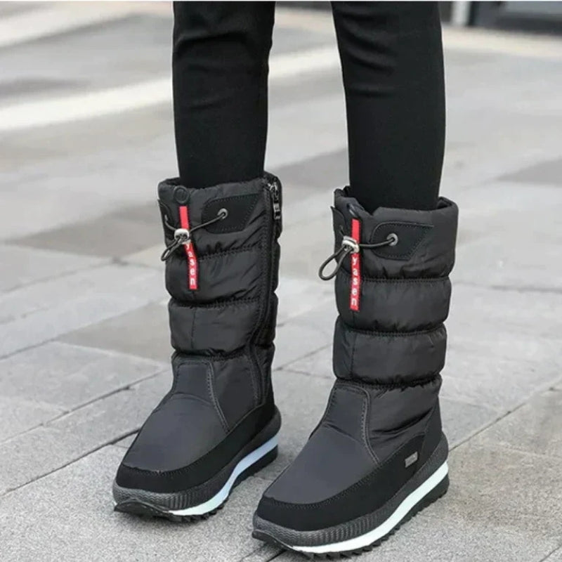 Taline – Kuitlaarzen met fleece voering en ritssluiting Velani