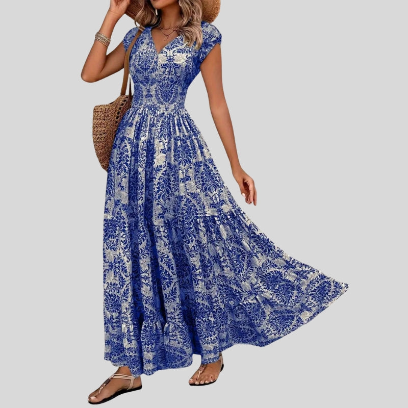 Women’s Maxi Dress Sleeveless V Neck
