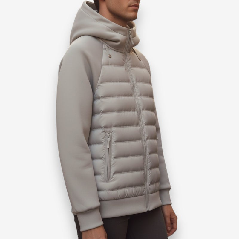 Lucas – Zipper Closure Coat with Hoodie Design