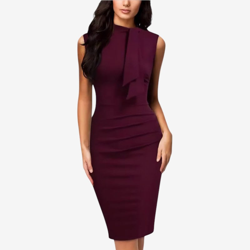 Women's Sleeveless Slim Fit Midi Dress