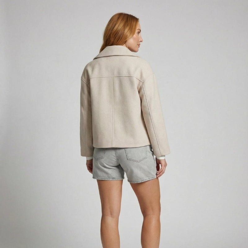 Women’s Cropped Double-Breasted Jacket