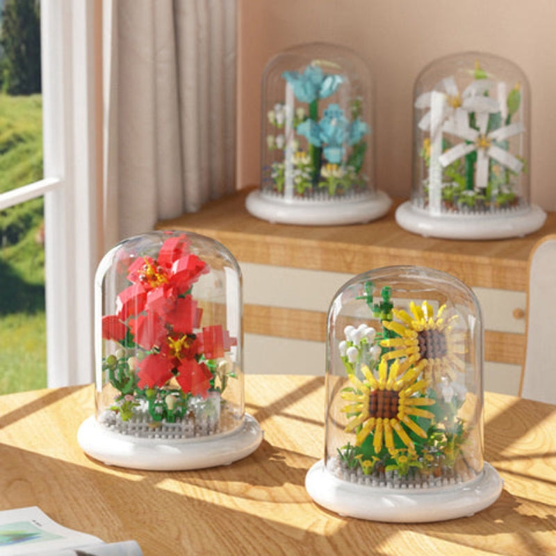 GlowBloom – Decoratieve Bloemen Bouwstenen met Ingebouwde Verlichting Velani