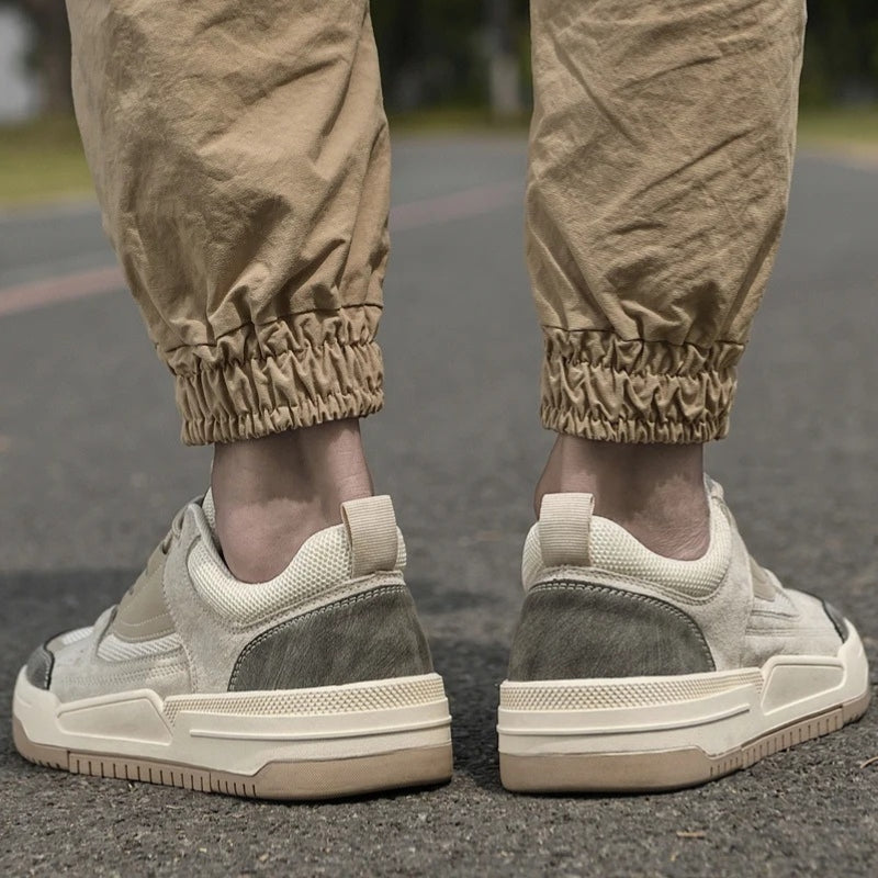 Daniel – Round Toe Sneakers with Adjustable Lace Design