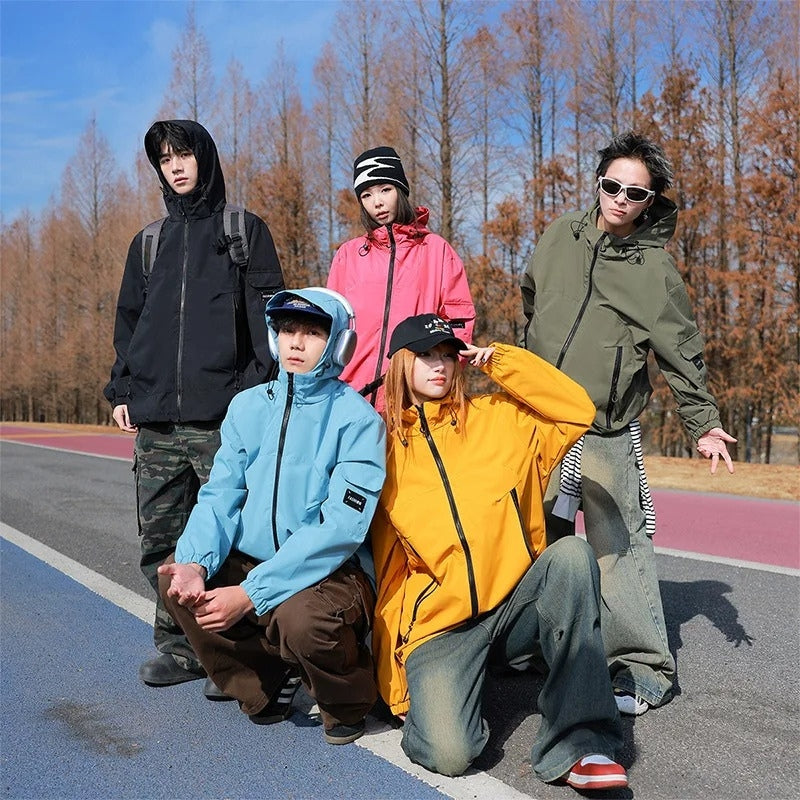 SkyHaven – Long Sleeve Jacket with Hood and Pockets