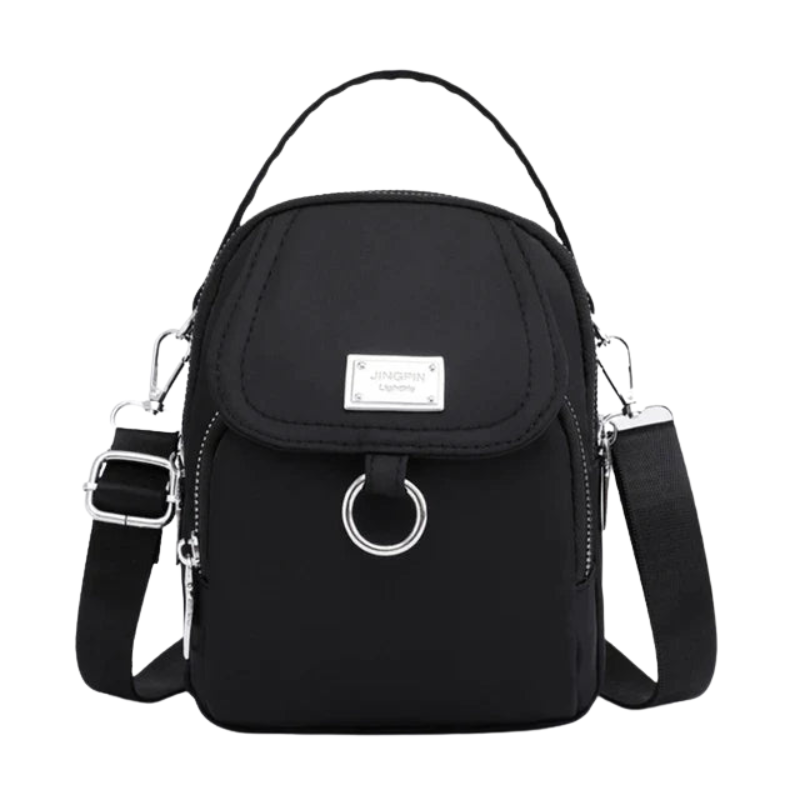 Emma – Handtas met Verstelbare Schouderband en Meerdere Ritsvakken Velani