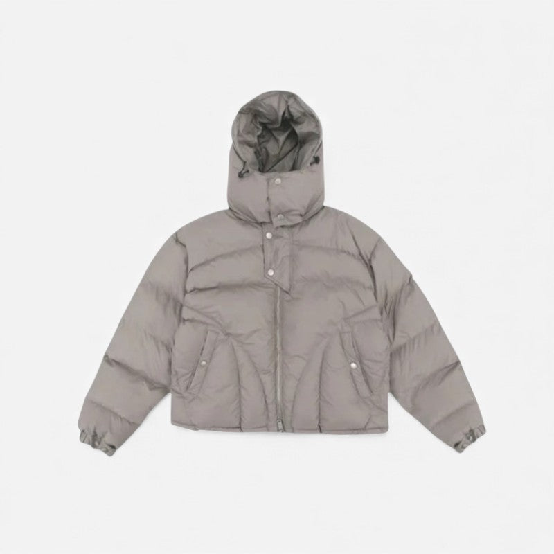 Alexander – Long Sleeve Coat with Zipper Closure and Pockets