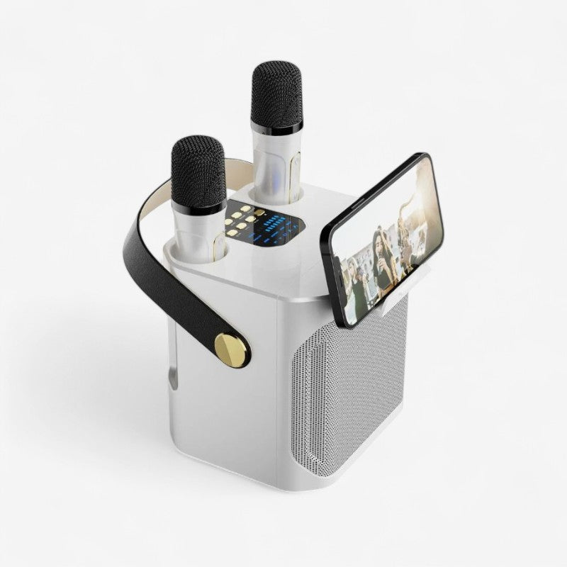 BeatBox – Bluetooth Speaker met Dubbele Microfoons en Handvat Velani