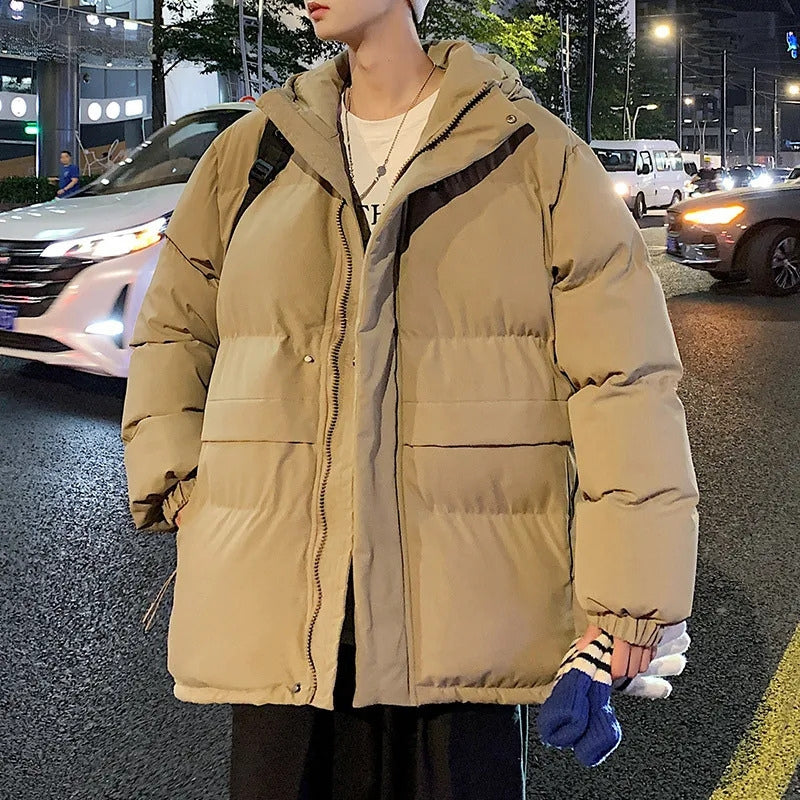 Kieran – Hooded Jacket with Long Sleeves and Ribbed Hem