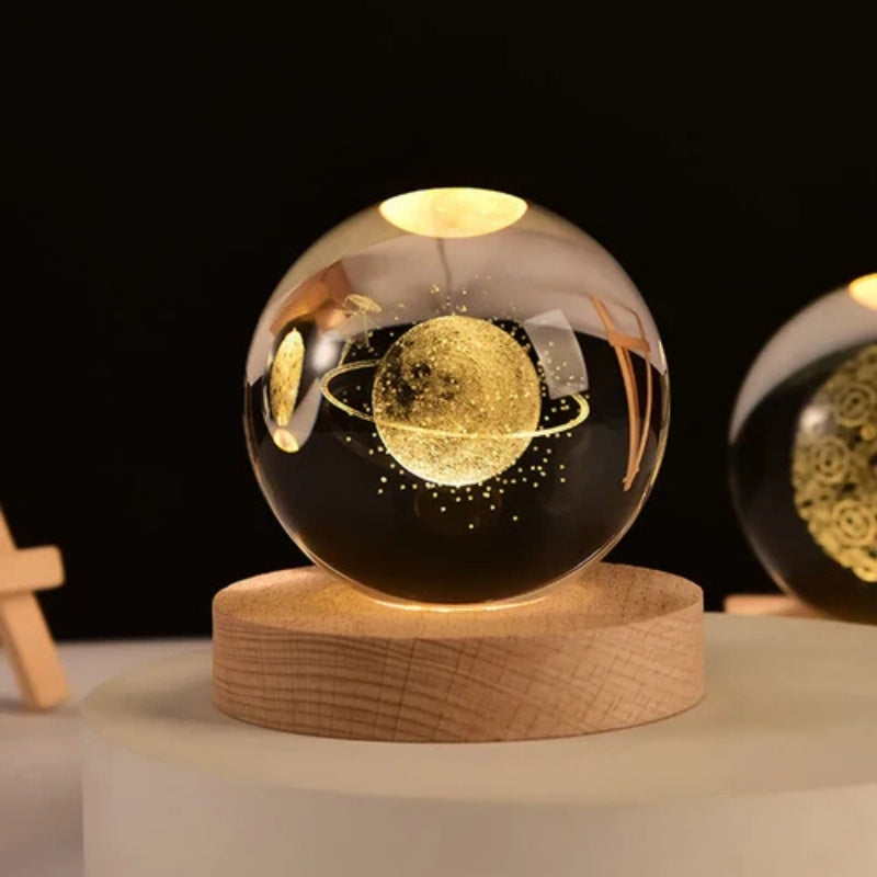 OrbitGlow – 3D Planet Night Light with Solar System Globe Design