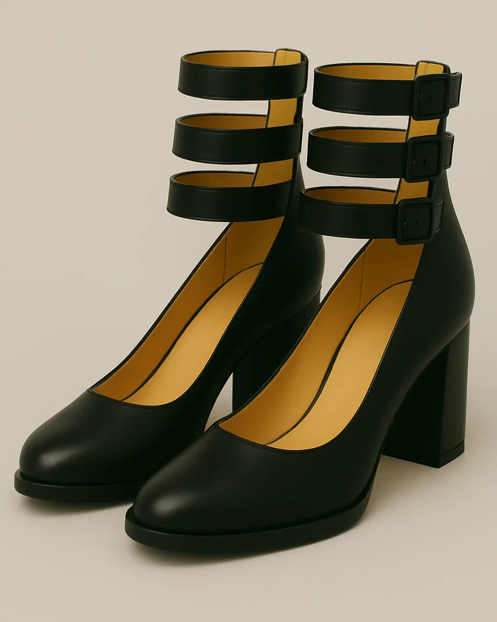 PU Leren Schoenen Met Comfortabele Antislipzool-Shoes-Velani-Zwart-35-Velani