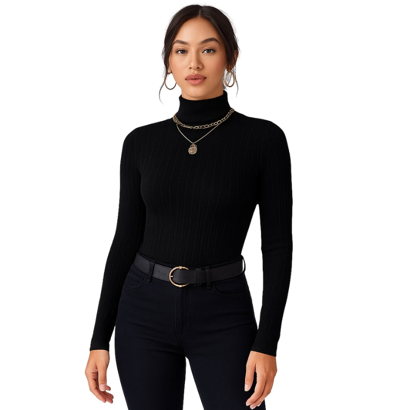 Marie – Lange Mouw Coltrui met Slanke pasvorm Velani