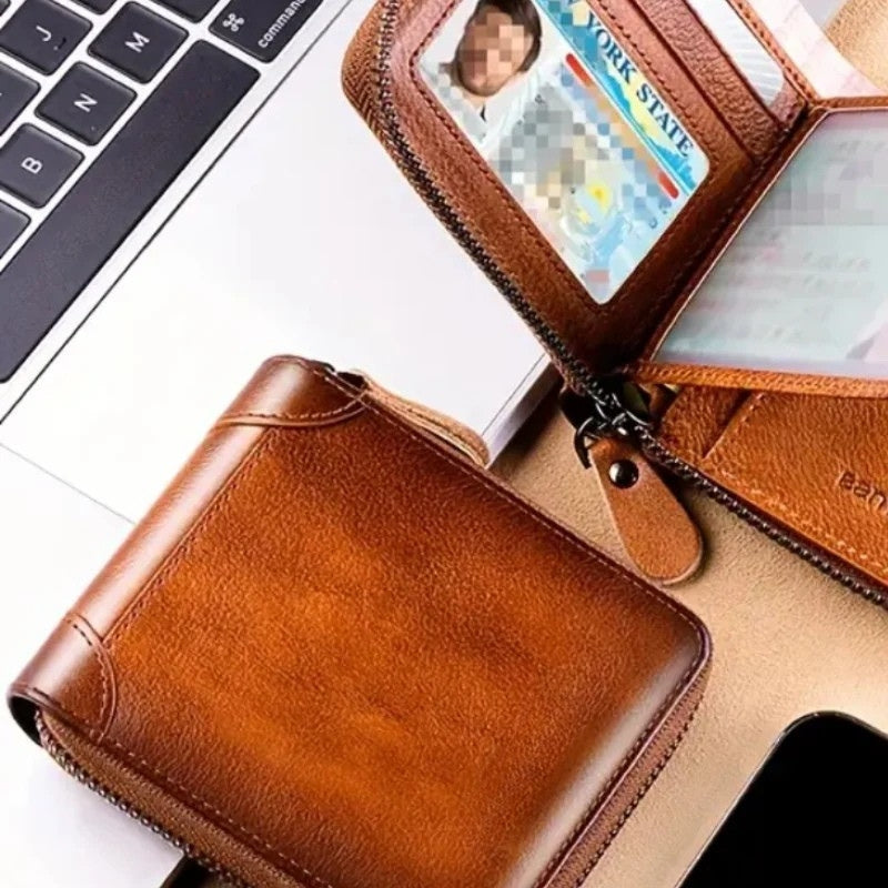 Michiel – Portemonnee met ritssluiting en meerdere kaartvakken Velani