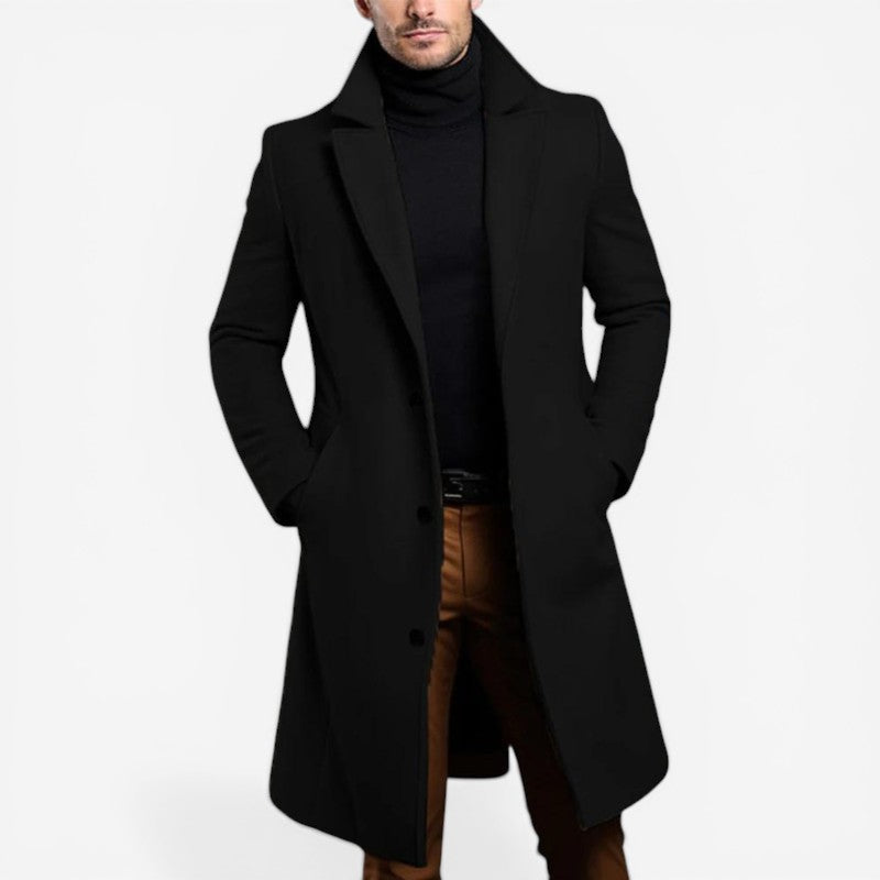 Men's Notched-Collar Trench Coat