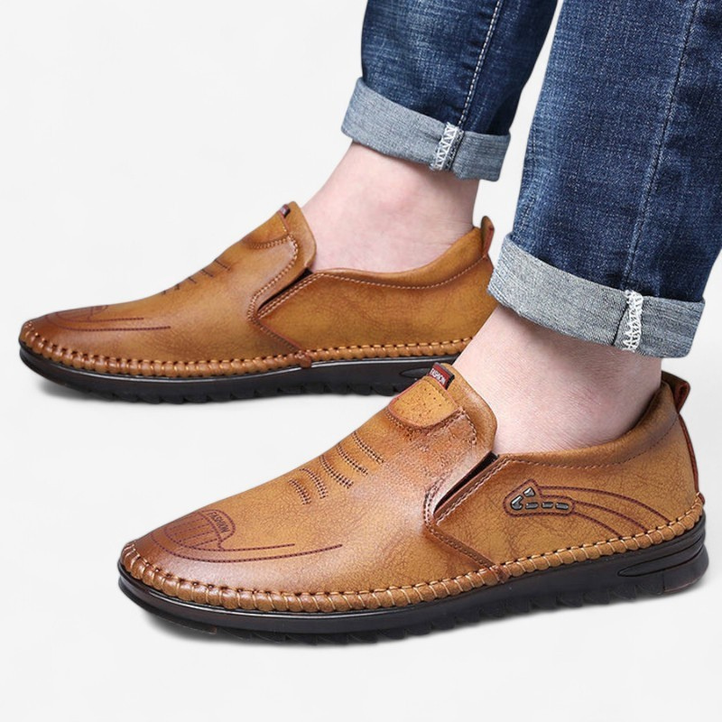 Justin – Veterschoenen met ronde neus en antislipzool Velani