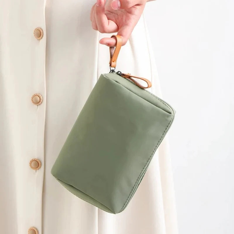 Gisela - Draagbare Make-up Tas met Dubbele Ritssluiting Velani