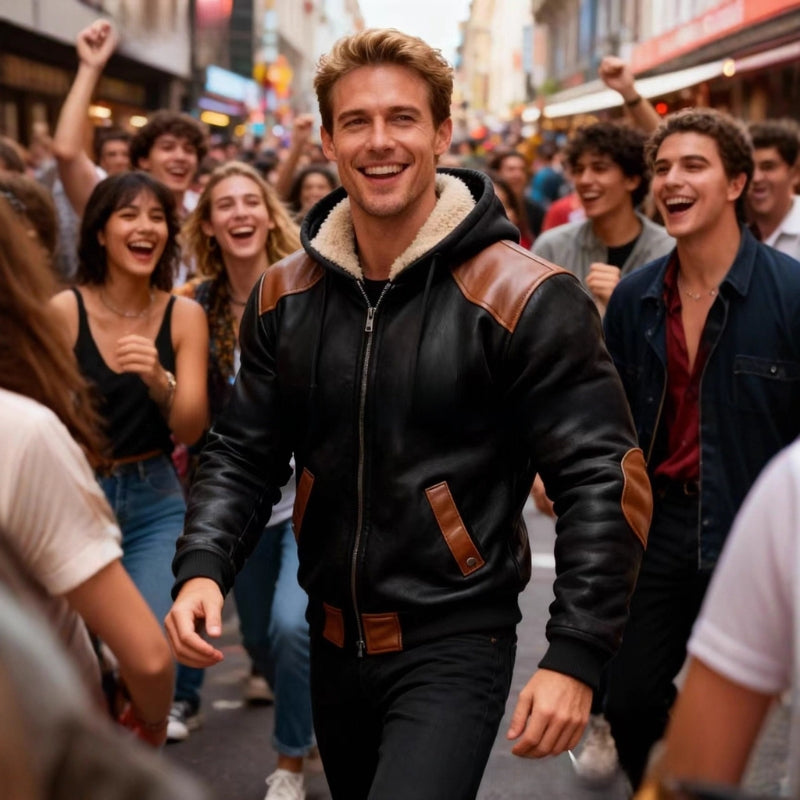 Kevin – Long Sleeve Hooded Jacket with Zipper Closure