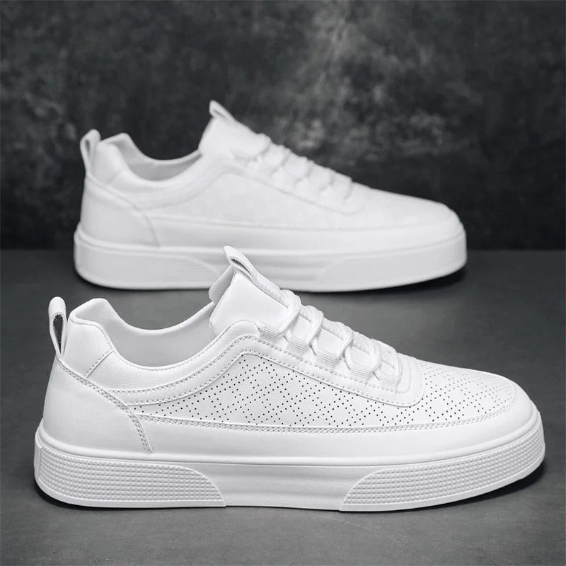 David – Sneakers with Adjustable Lace Up and Zigzag Pattern Design