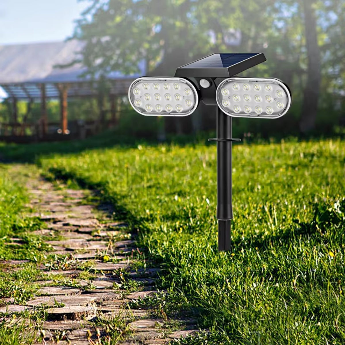 SolarGuard – LED-spotlight met bewegingssensor voor buitenverlichting Velani