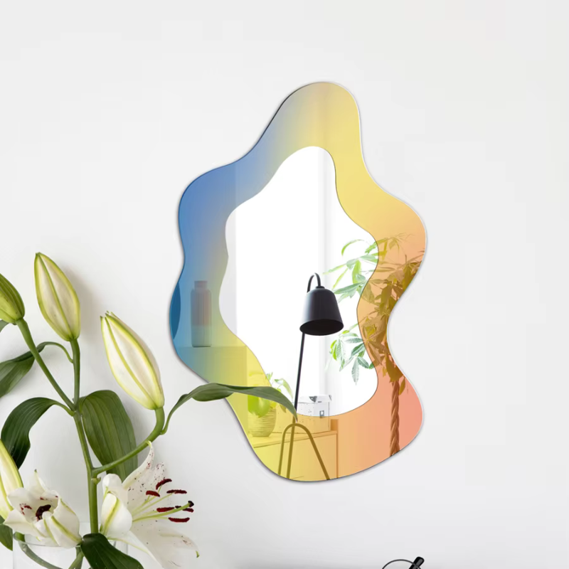 MirrorLuxe – Geometric Wall Mirror Without Frame