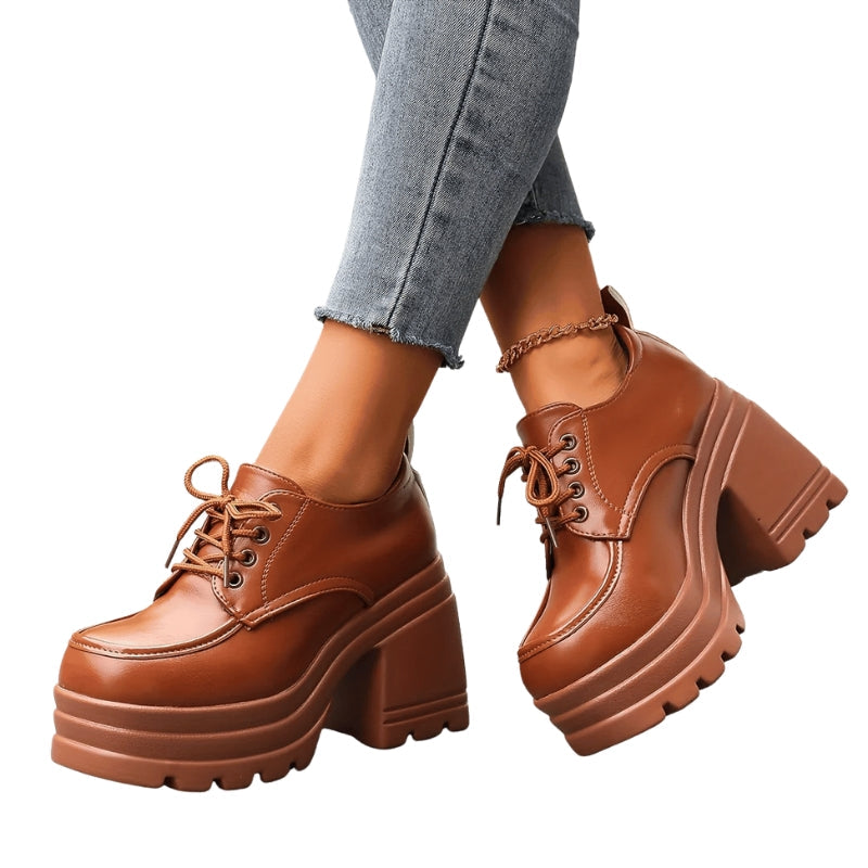 Jasira – Hoge Hakken Sneakers met Ronde Neus Velani