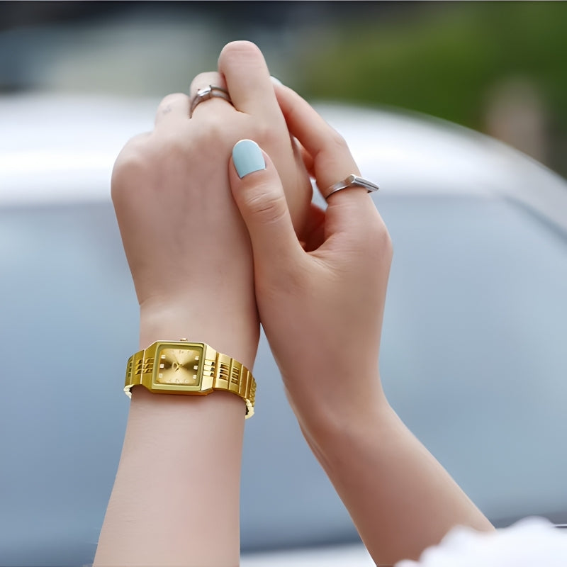 Emma – Rectangular Watch with Adjustable Strap