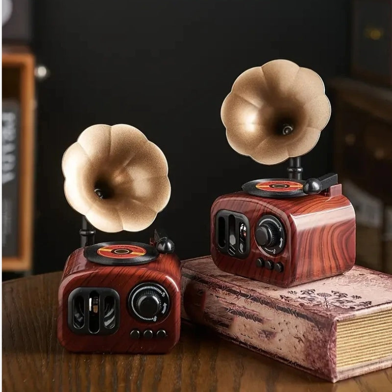 MelodyTale – Decorative Music Box with Gramophone Design