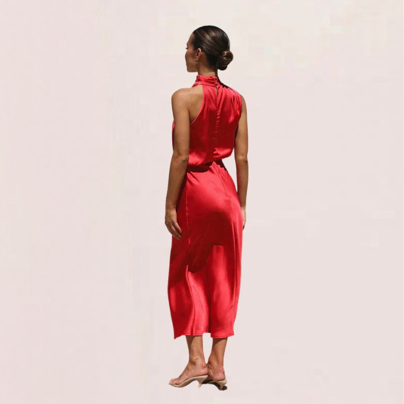 Women’s Halter Neck Midi Dress