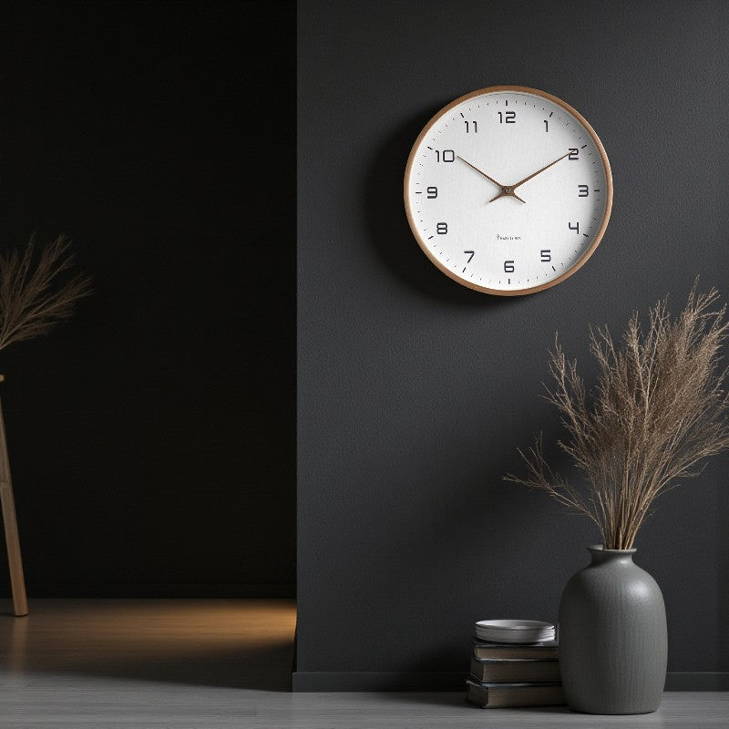 ClockEase – Moderne Ronde Wandklok met Duidelijke Numerieke Weergave Velani