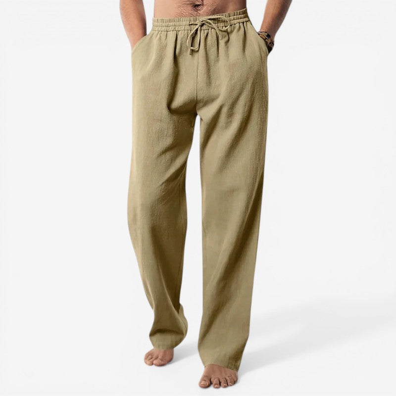 Men's Waist Pants with Adjustable Drawstring