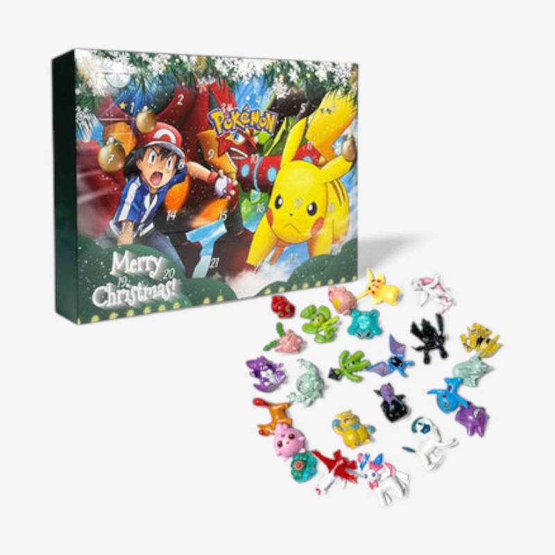 PokeFest – Pokémon Adventskalender met Mini Anime Figuren Velani