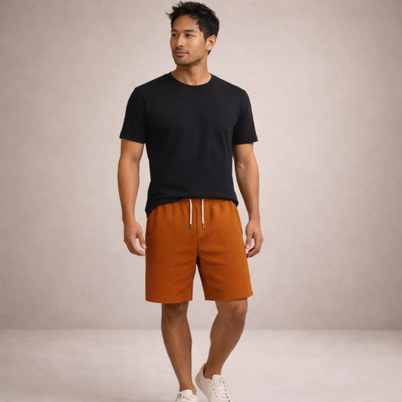 Men's Relaxed Fit Drawstring Shorts with Pockets