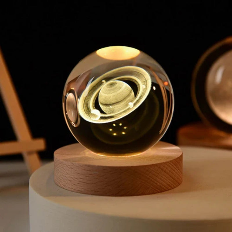 OrbitGlow – 3D Planet Night Light with Solar System Globe Design