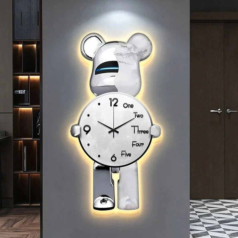 BearTime – Charming Bear-Shaped Digital LED Wall Clock