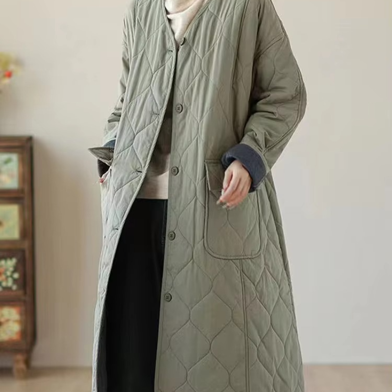 Joyce – V-hals jasje met lange mouwen en opgestikte zakken Velani