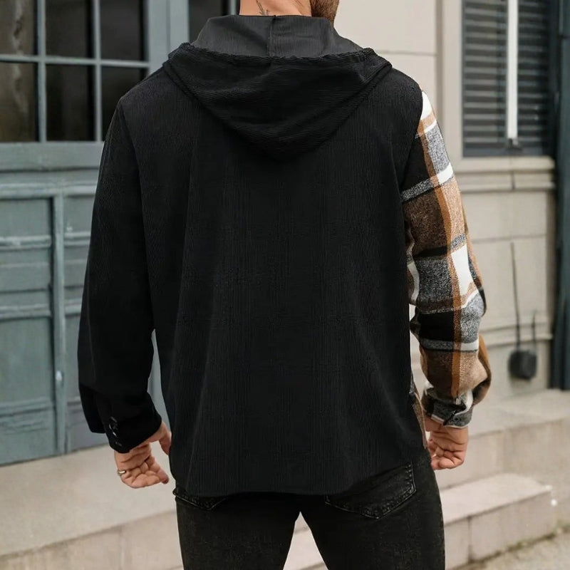 Aaron – Long Sleeve Jacket with Hoodie Design