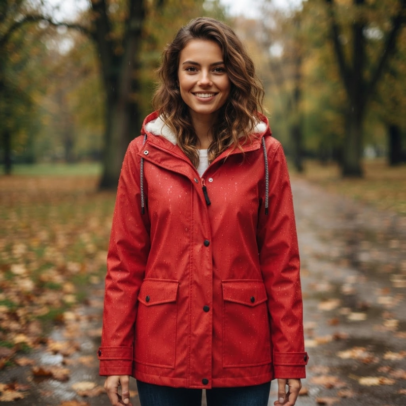 Style - Women’s Long Coat with Hood and Pockets