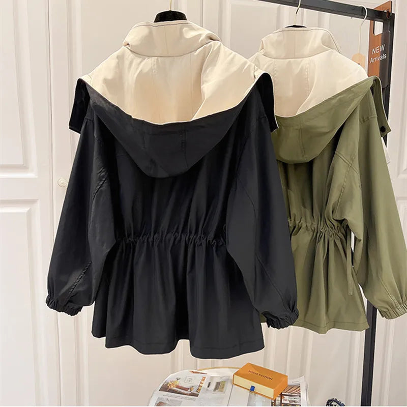 Women Lightweight Windbreaker Jacket