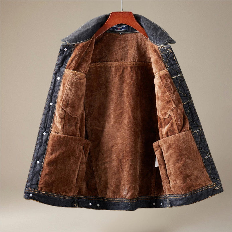 Olivier – Fleece gevoerde jas met lange mouwen en zakken Velani