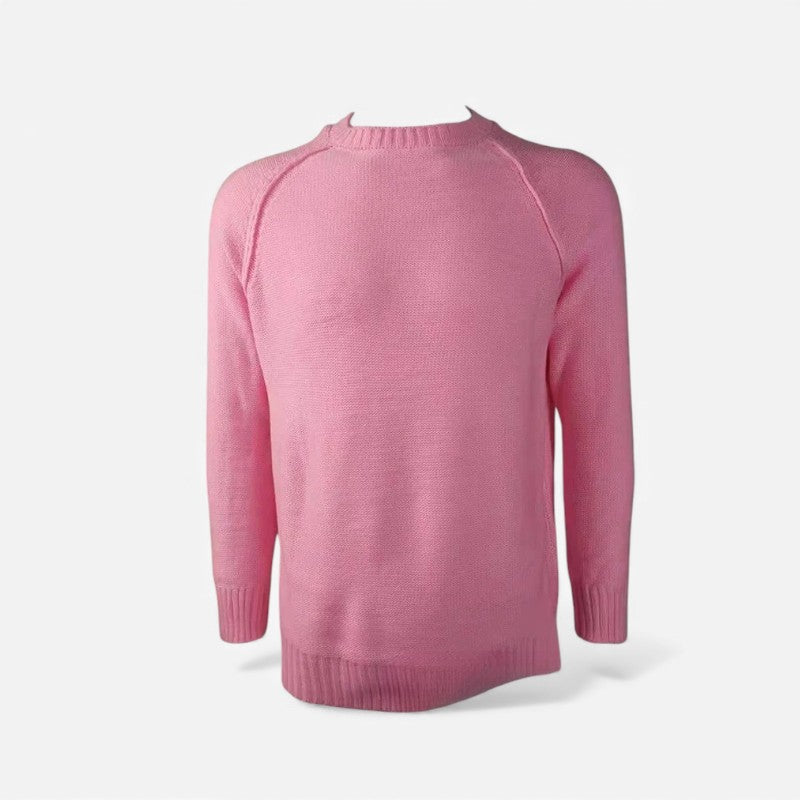 Lucas – Long Sleeve Sweater with Ribbed Knitting Design