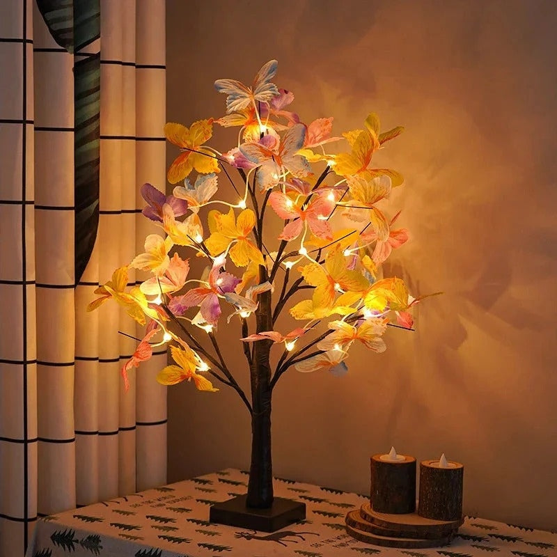 ButterflyGlow – LED Table Lamp with Tree and Butterfly Design