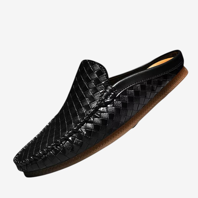 Willie – Slip-on halve slippers met lage zool Velani