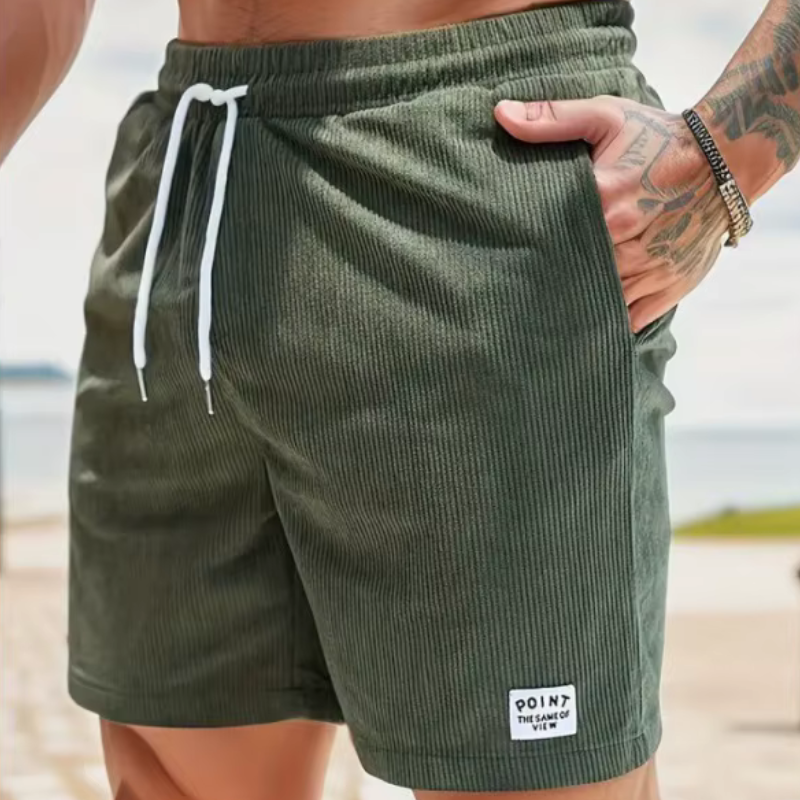 Men's Casual Drawstring Shorts with Pockets