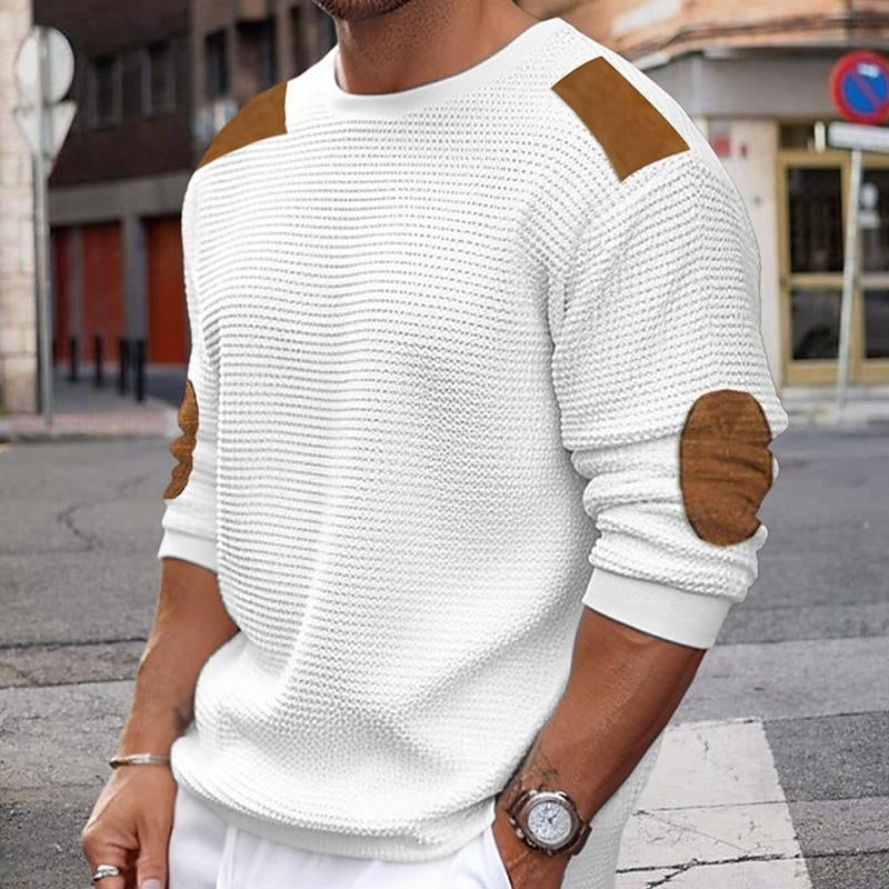 Daniel – Long Sleeve Sweater with Round Neck Design