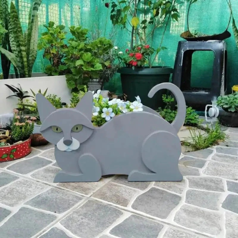 PurrBloom – Decorative Flower Vase in Cat Shape