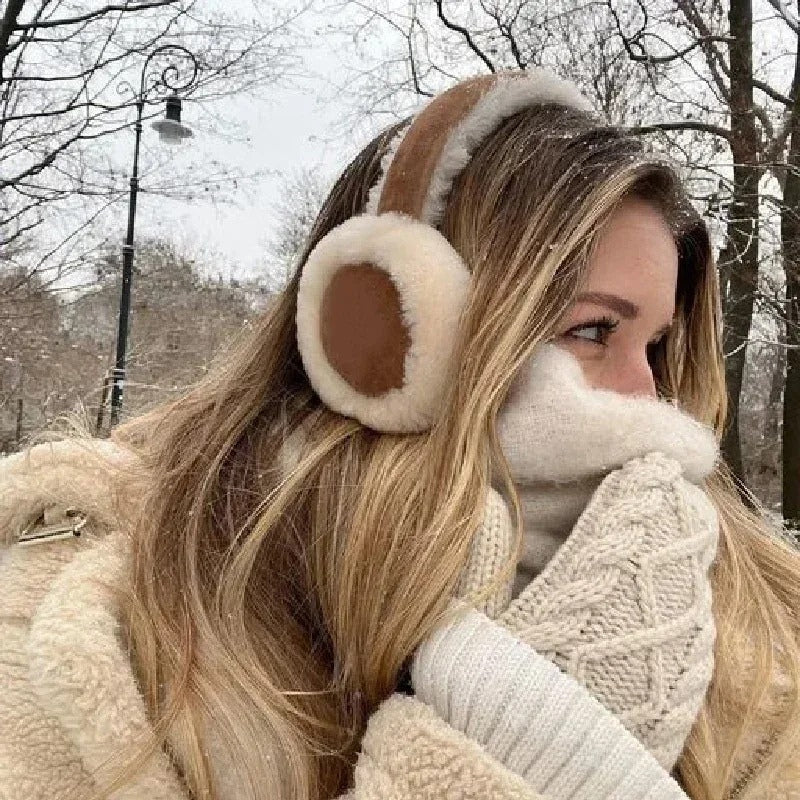 Lila – Foldable Faux Fur Ear Warmers